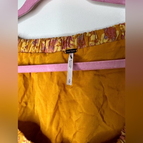 Free people Jael Cutout Mini Dress Golden Combo Size Small - Picture 2 of 10